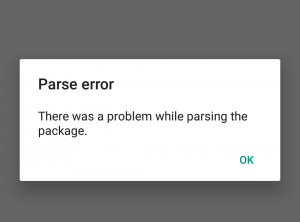 Android parse error