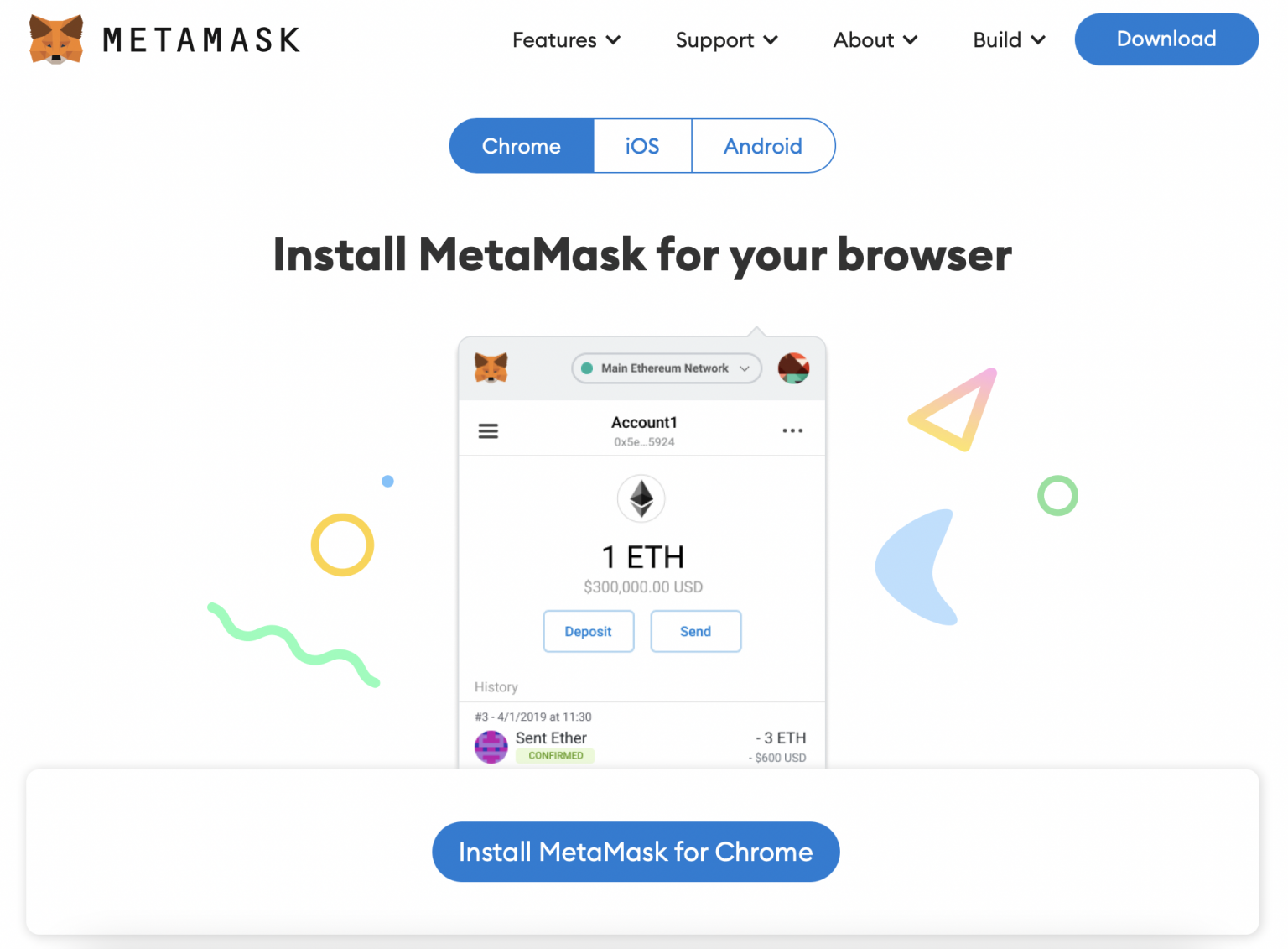 install old version metamask