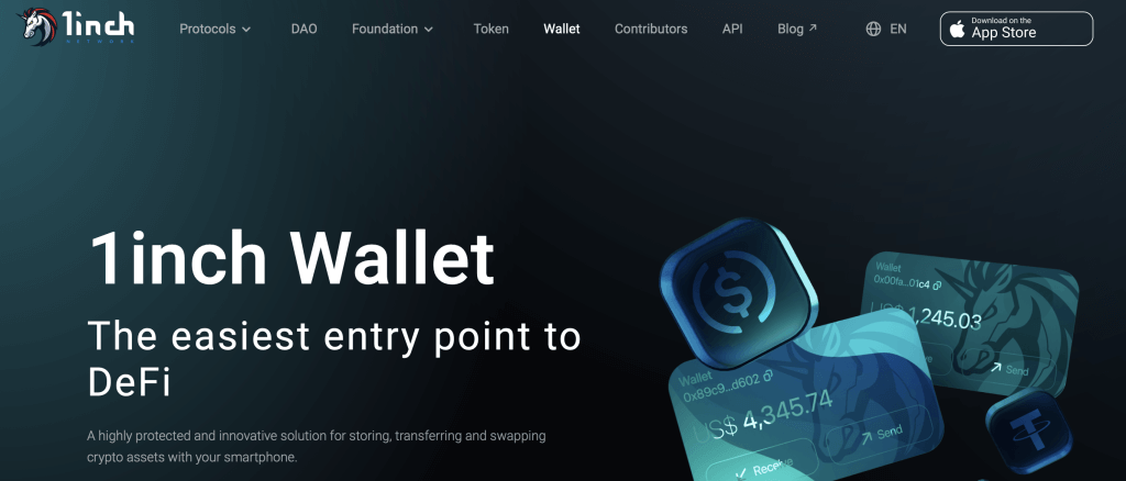 1inch best defi wallet