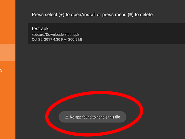 No App Found to Handle This File Error