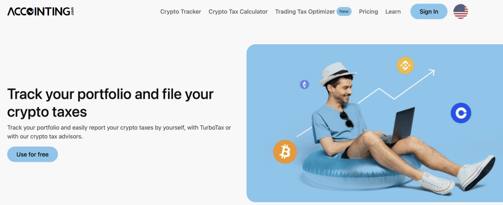 accointing best crypto tax software tool