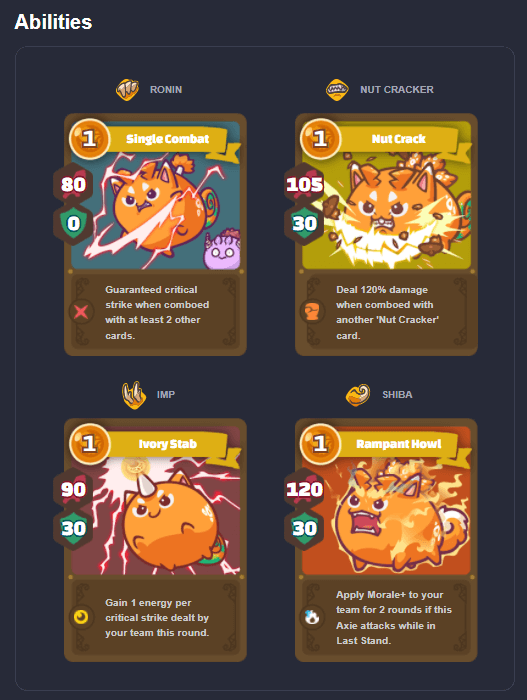 axie marketplace axies abilities