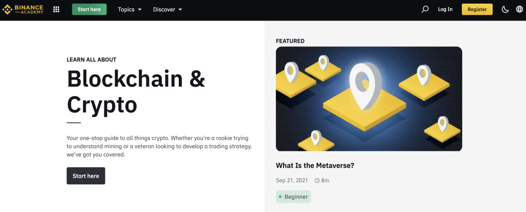 binance academy learn and earn crypto