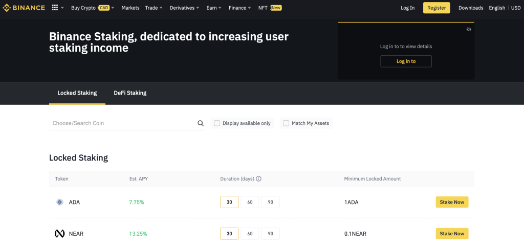 binance staking best crypto staking provider