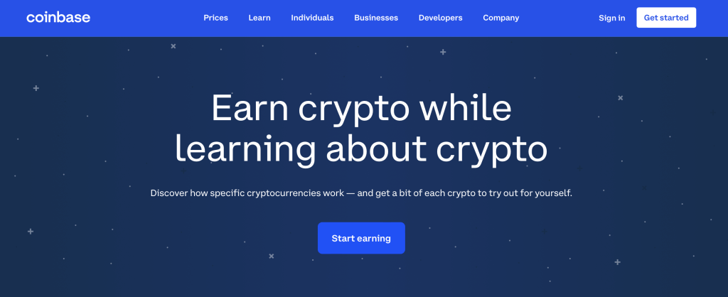coinbase earn and learn crypto program