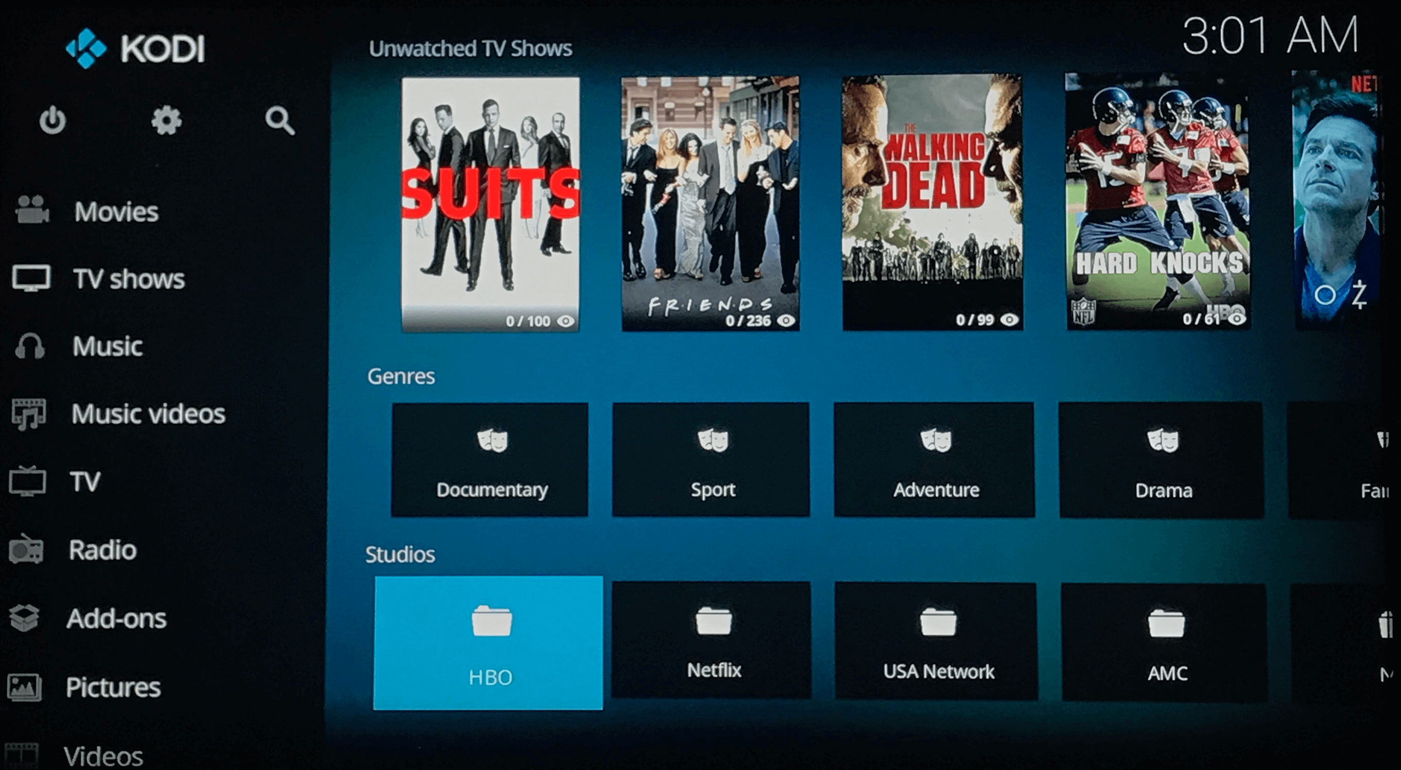 covenant library kodi setup library integration 1
