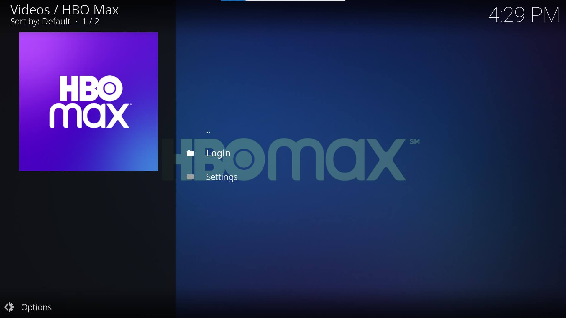 hbo max login