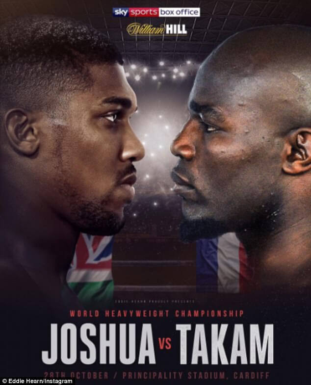 Joshua Takam Kodi Information guide: Anthony Joshua vs Carlos Takam