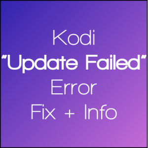 kodi update failed