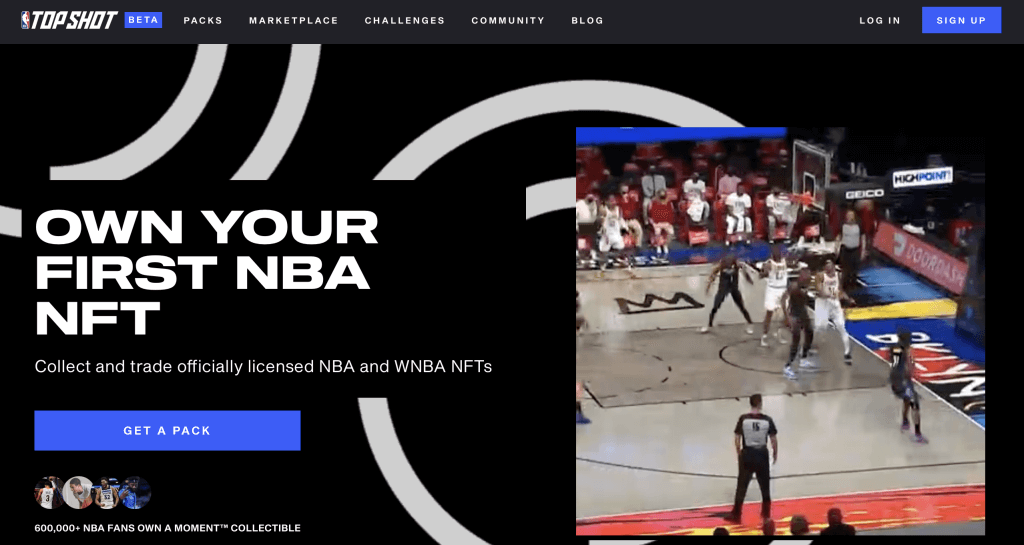 nba top shot best nft marketplace