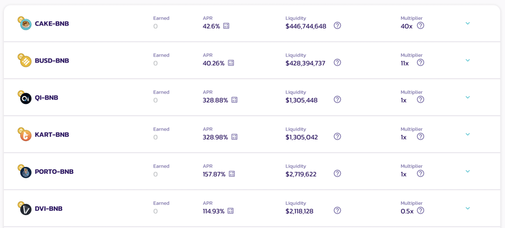 pancakeswap staking farms