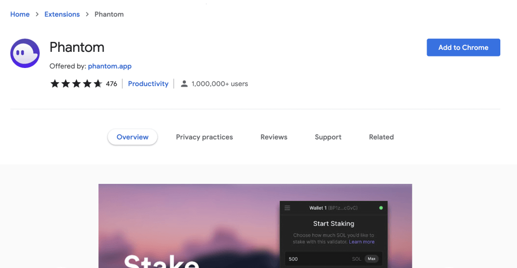 phantom wallet add to chrome