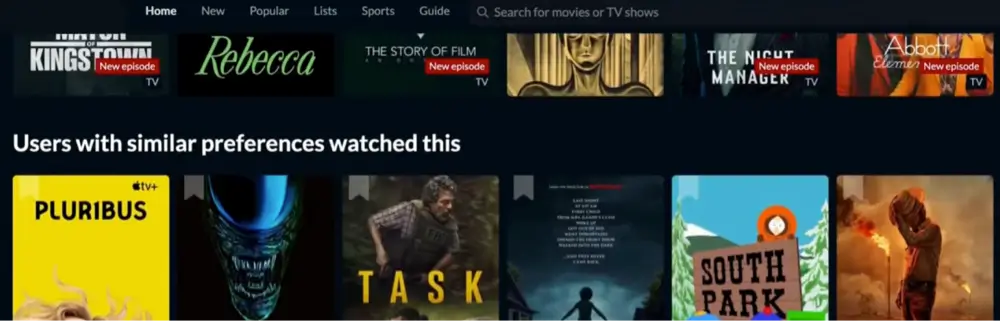 strmr apk interface android tv firestick