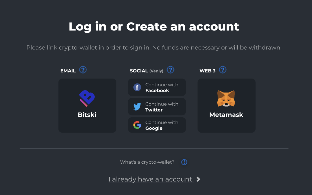 the sandbox crypto log in or create an account