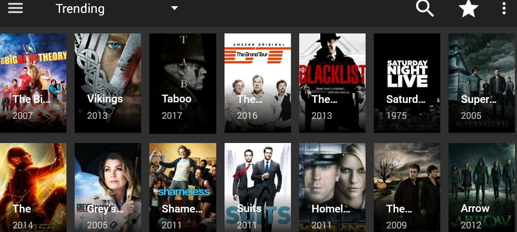 titanium tv apk home screen