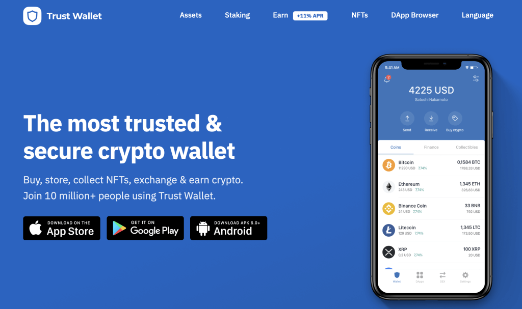 trust wallet best multi cryptocurrency wallet