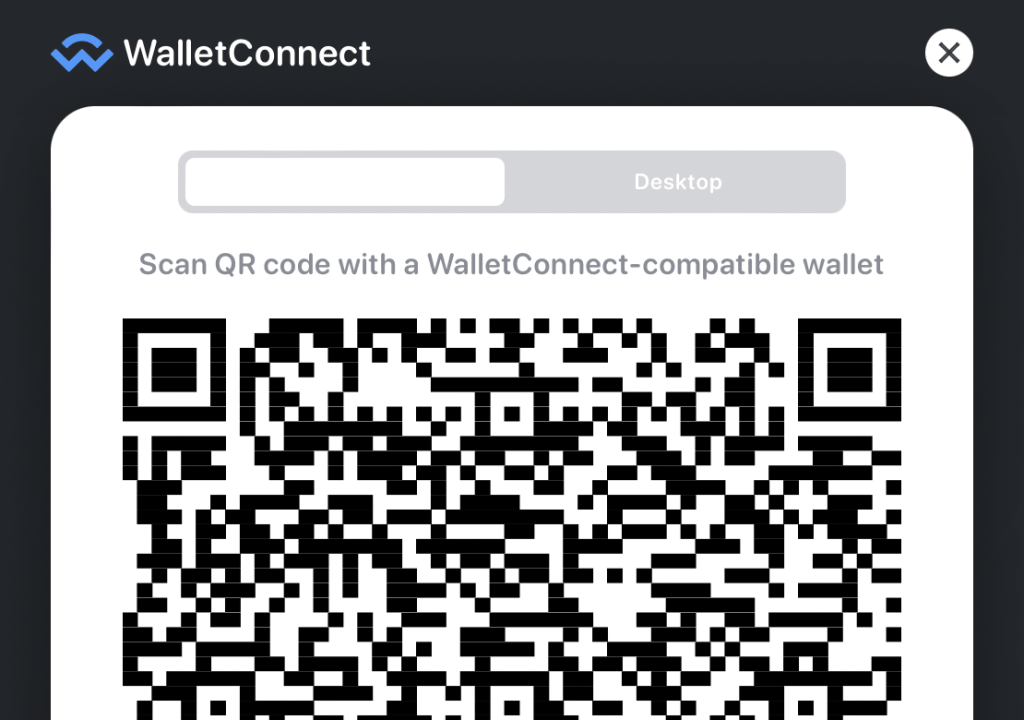 walletconnect qr code